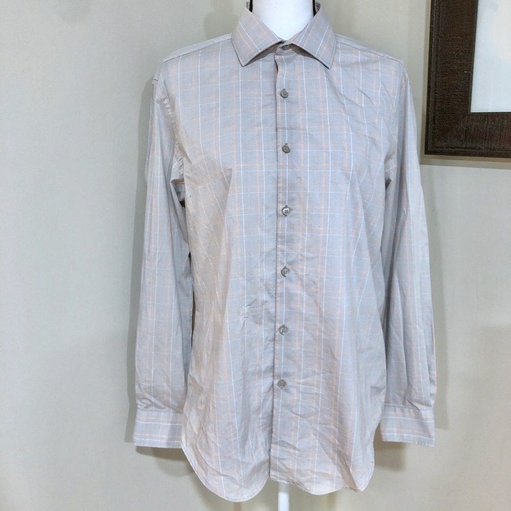 *VAN HEUSEN* Men's Plaid Flex Slim Fit Stretch Top